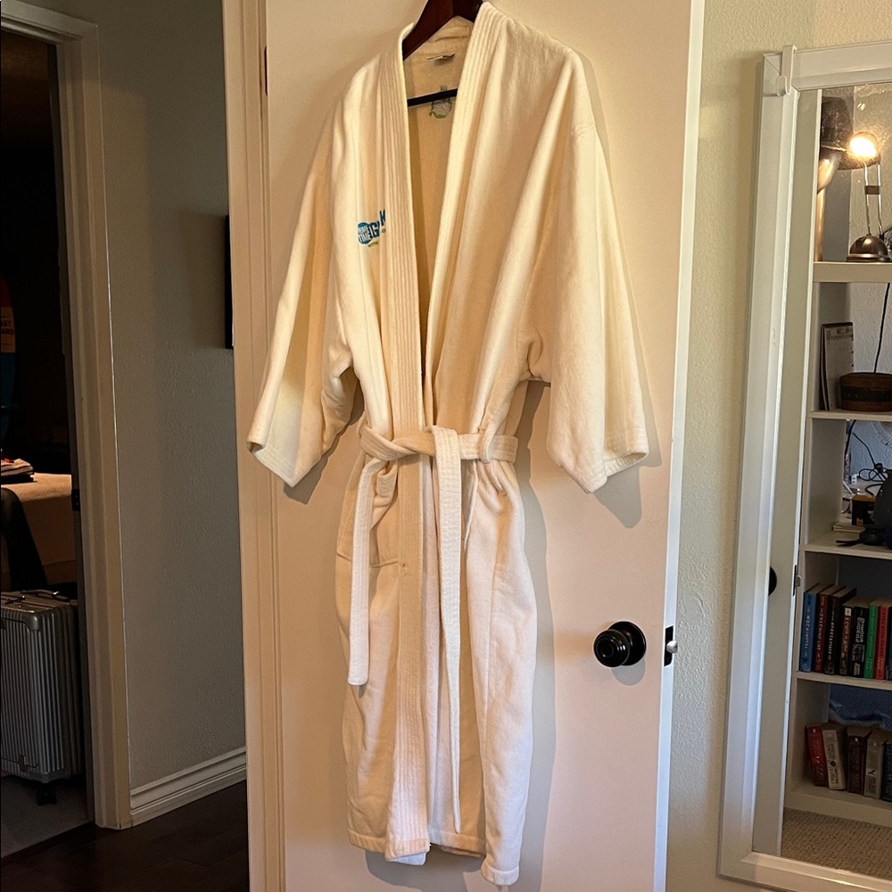 White Bathrobe Chelsea Collection 100% cotton